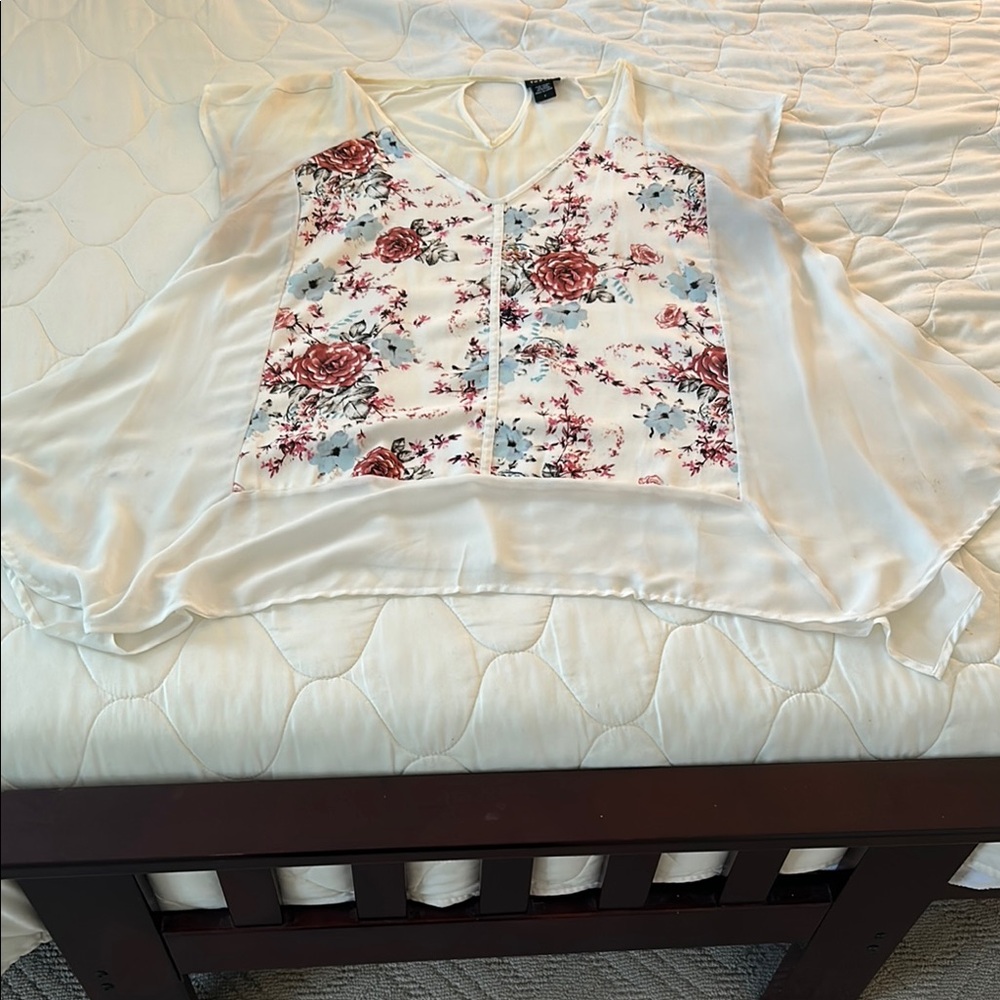 Torrid sheer Floral Print Women Top